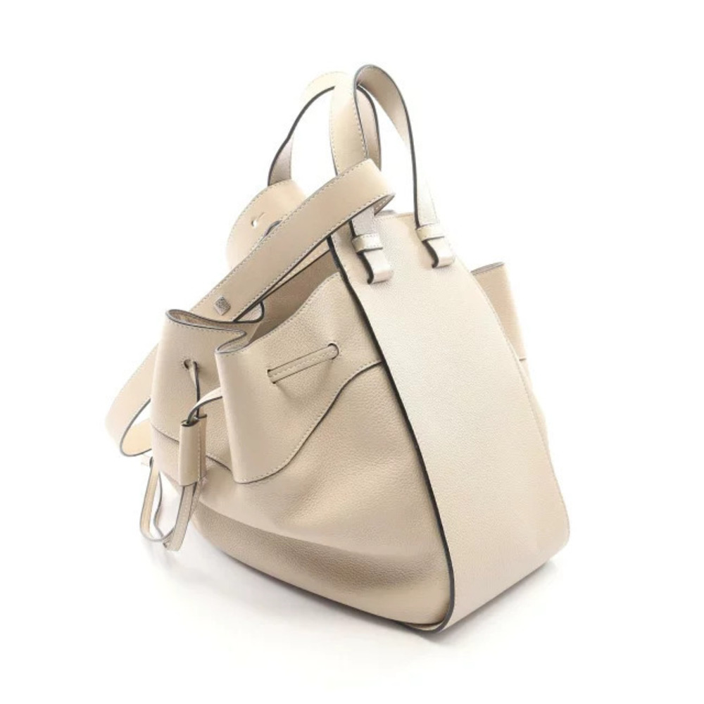 Loewe Beige Leather Cream Drawstring Shoulder Bag Hammock Tan Cream